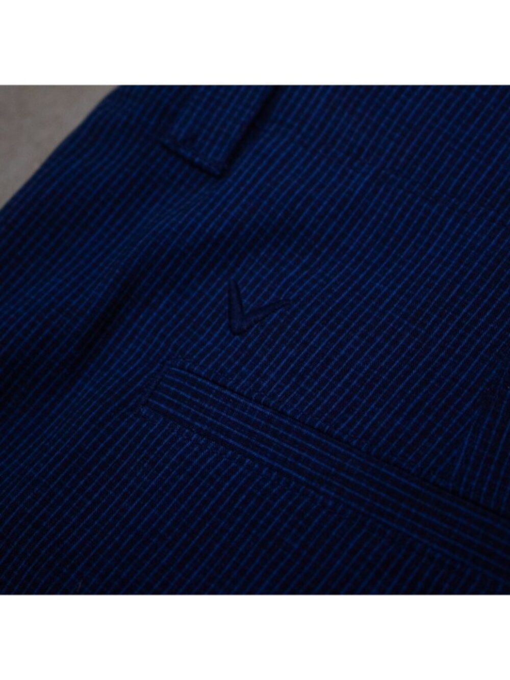 Callaway Golf Shorts Micro Check High Rise Blue Stretch 38" - Picture 7 of 7